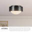Astoria 10-in Black Flush Mount-1484553678