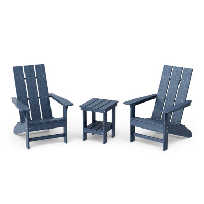 Avilez 3-Piece Modern Adirondack Set With Side Table