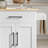White 49.1-Inch Mobile Kitchen Island Trolley With Folding Tabletop, Drawer Storage, Rubberwood Countertop, Removable Towel Rack And Spice Rack.