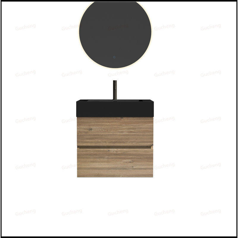 Meuble-lavabo mural 24 po avec lavabo à quartz, 24"