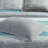 Saben Aqua Striped 9-Piece Queen Comforter Set with 100% Cotton Bed Sheets-919432681-903992718