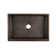 30" Hammered Copper Apron Front Single Basin Kitchen Sink with Scroll Design