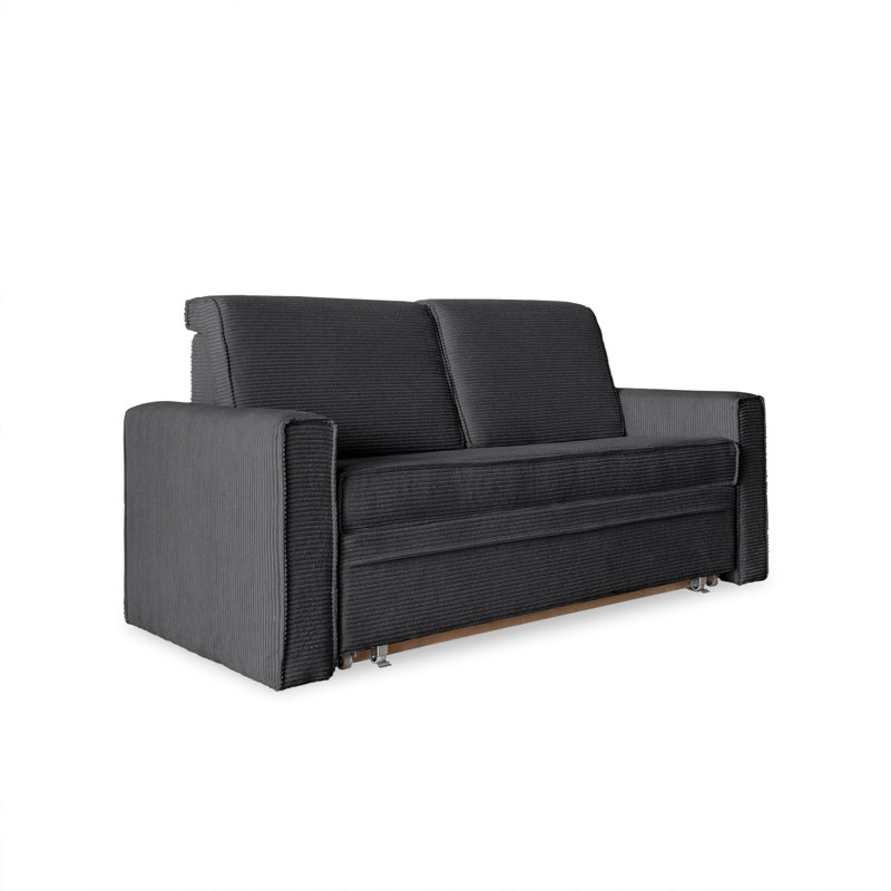 Lucky Lucy 3 Seater Sofa Bed, Dark Grey