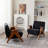 Kyajah 27.5" W Chenille Solid Wood Armchair (Set of 2) -96213301