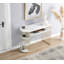 Patrisa 44.8" Modern Console Table  with Storage and Faux Marble Veneer