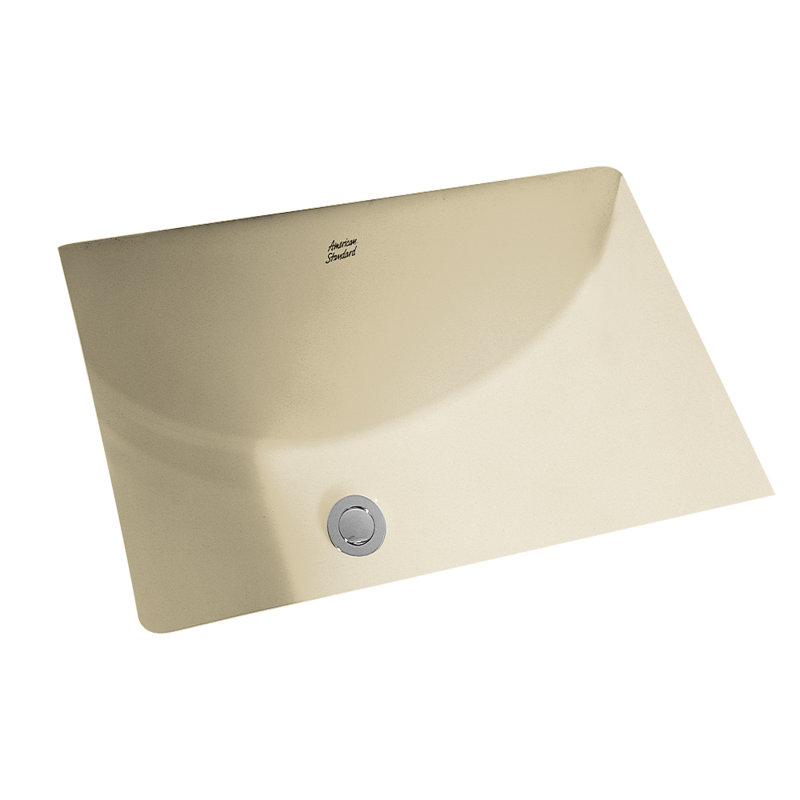 American Standard Studio 15.25'' Ceramic Rectangular Bathroom Sink with Overflow, White 1