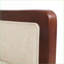 Fauteuils inclinables, fauteuil inclinable en tissu Mid-Century avec structure en bois de bouleau, surpiqûres | Sable #