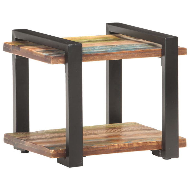 Lucinda 50cm W Iron Bedside Table, Rustic
