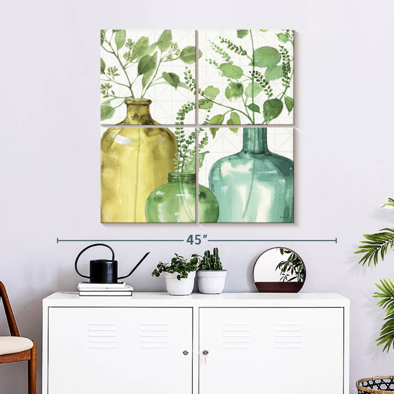 Harnek - Mélange de verts décoratifs V, H 32 po x l 32 po