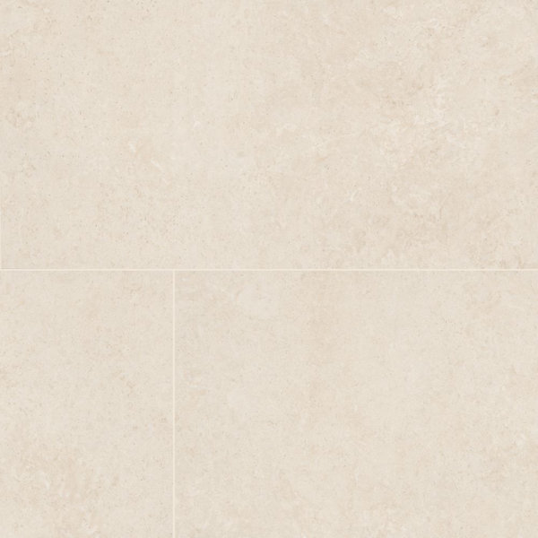 Mele Crema Luna 24 in. x 48 in. Lappato 3D Porcelain Stone Look Floor And Wall Tile