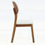 Chaise d'appoint en bois avec dossiers évidés pour une assise confortable-1466523071