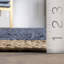 Tapis bleu / naturel Giard-858470440