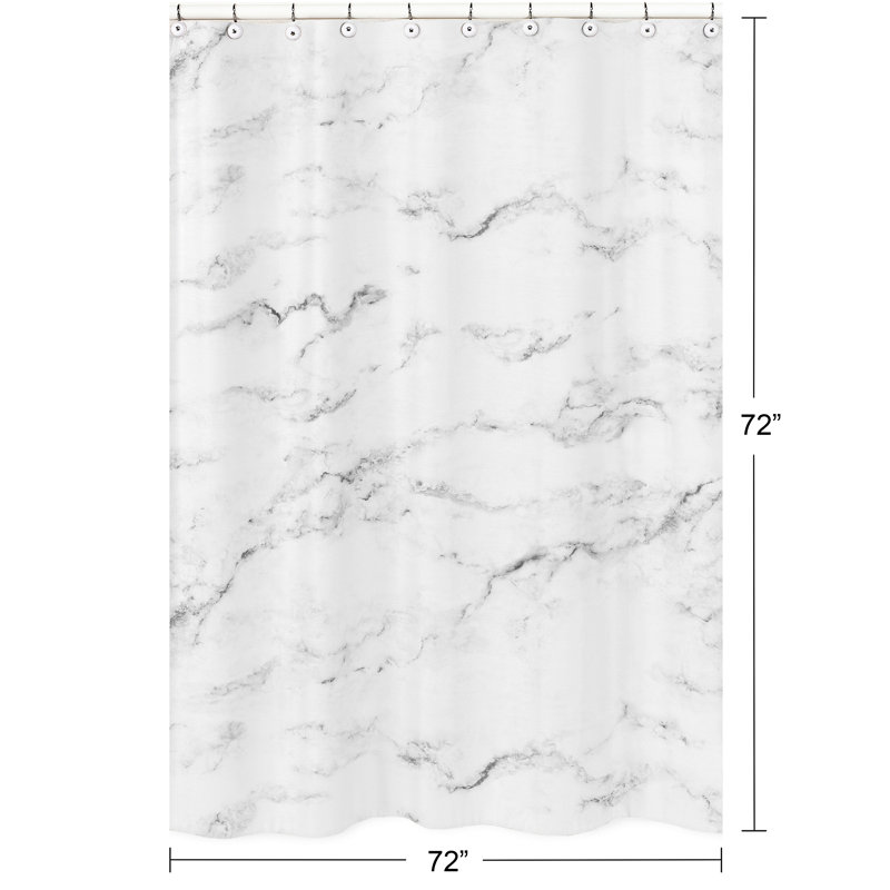 Rideau de douche simple Marble