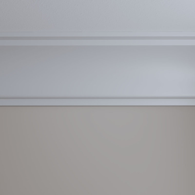 Classic White Polyurethane Crown Moulding 94.5" Length