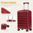 20 Inch Abs Hard Shell Checked Luggage Scratch Resistant With 4 Spinner Wheels & Combination Lock