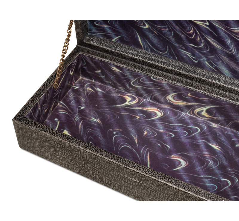 Gatsburg Handmade Decorative Box, Gray