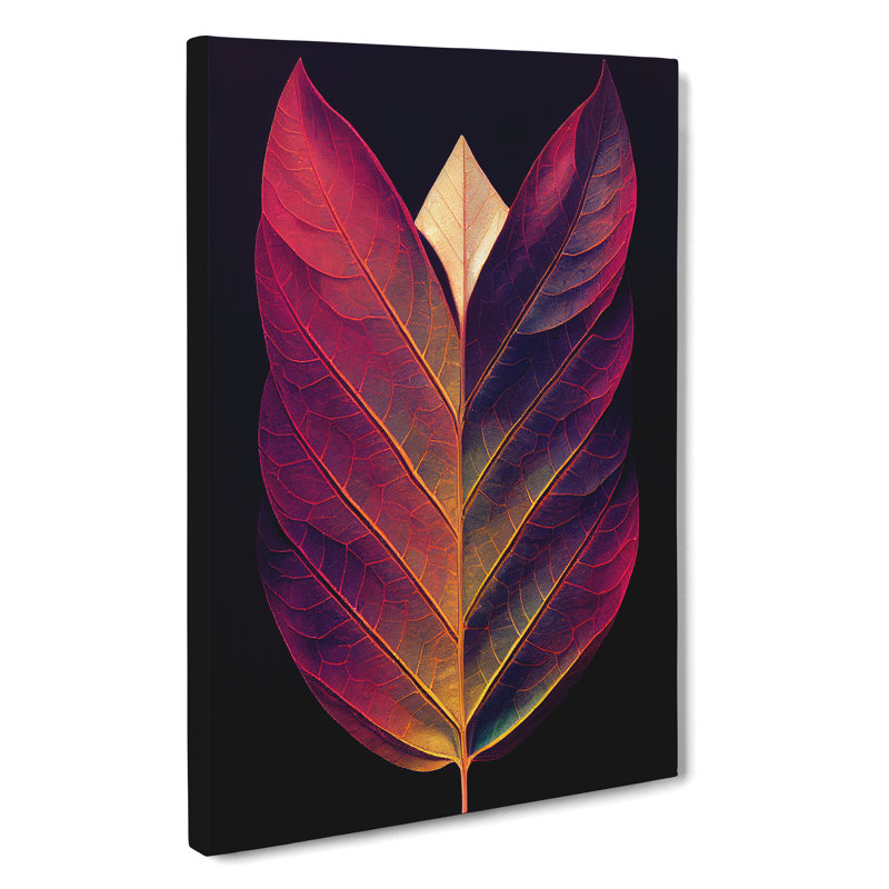 Superb Leaf - Wrapped Canvas, 50cm H x 35cm W x 3cm D