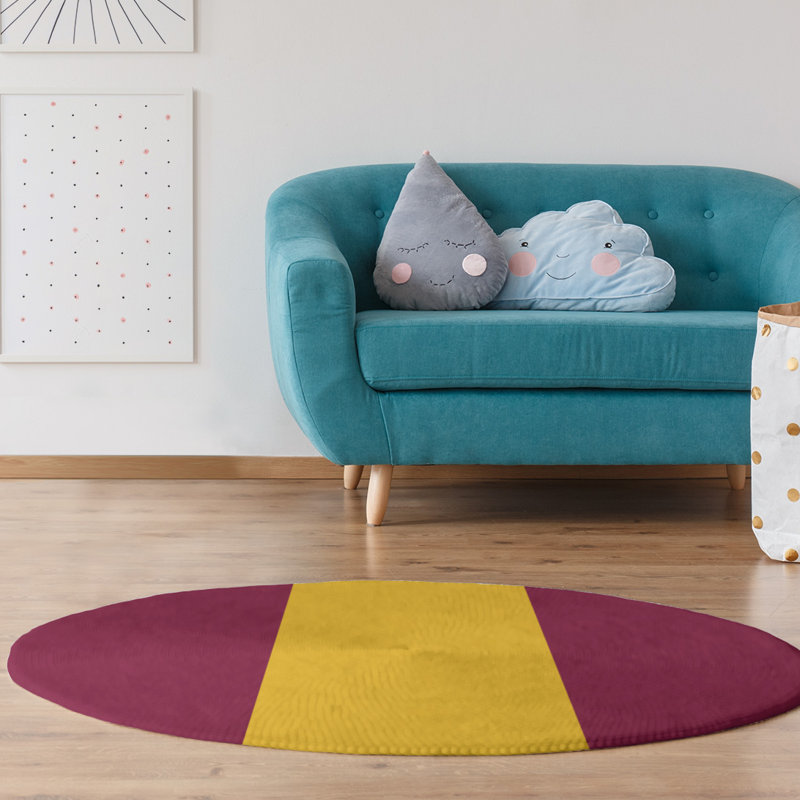 Chenille Indoor Rug, Round 5'