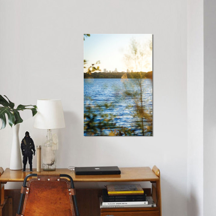 «White Rock Sunset II» par Sonja Quintero, reproduction d'art graphique sur toile, H 12 po x l 8 po x P 0,75 po, Pas de tapis