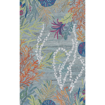 Global Recycled Standard Reef Under the Sea Hand-Tufted Recycled Polyester Indoor/Outdoor Area Rug