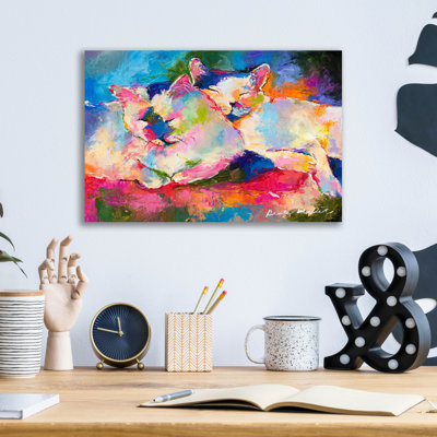«Mac + Jack» par Richard Wallich, art mural en verre acrylique