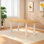 Solid Wood Rectangular Dining Table, Sturdy Legs