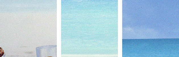 «Sun, Sand and Argent II» par Lincoln Seligman, reproduction d'art, H 24 po x l 32 po x P 1 po, Cadre blanc