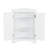 White Triangle Home Storage Cabinet - Adjustable Shelves For Organized Living Meets Diverse Needs