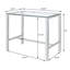 Ensemble de bar 5 pièces en transparent et argent