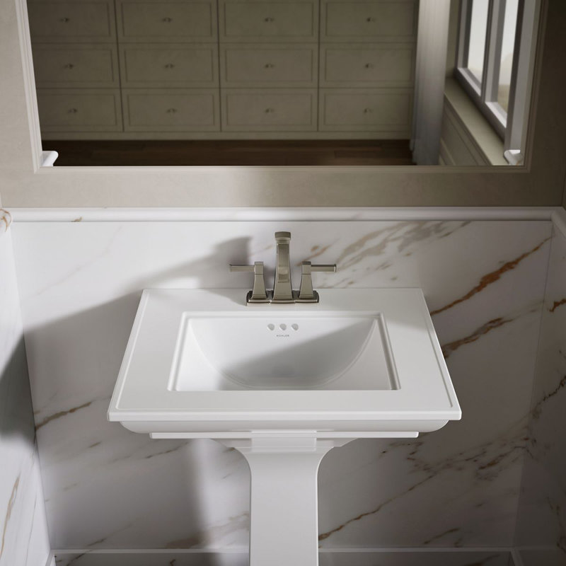 Memoirs® Stately 24" Console Bathroom Sink with Overflow, White, 4'' Centers