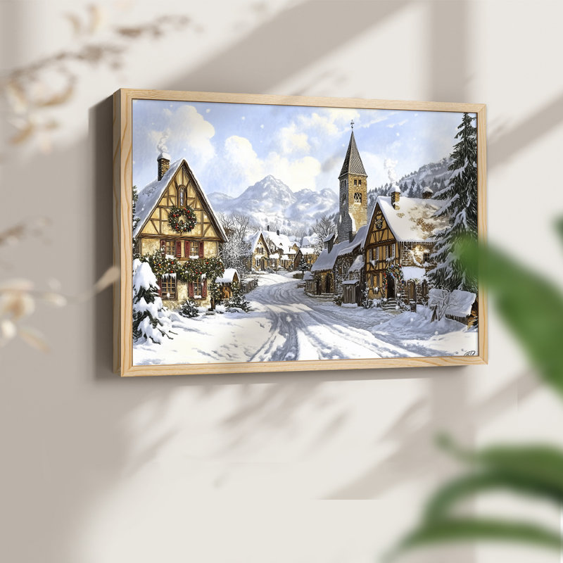 Chirstmas Art-CCL XXXVI - Reproduction encadrée - Restickable, H 8 po x l 10 po, Naturel