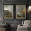 Ensemble de 2 œuvres d'art encadrées de qualité supérieure sur toile de qualité supérieure avec cadre de 26 po x 36 po-1873628329