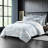 Rustic Cabin Cornflower Blue Cotton Duvet Cover Set 8 Piece-101884014
