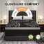 Matelas hybride mi-ferme 12 po avec mousse viscoélastique rafraîchissante, matelas dans une boîte-873015635-873015637