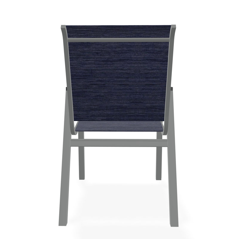 Bazza Outdoor Dining Chair, Collect Indigo, Graphite