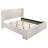 Boucle Upholstered Wingback Platform Bed-1935837250-1937323221