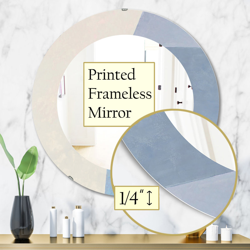 Miroir d'appoint Bridge I, H 31,5 po x l 31,5 po, Géométrique