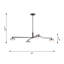 Sean Lavin Khan 4 Light Dining Room Chandelier With Silk Screen White Inside Clear Outside Shade-1855238987-1855238985