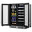 Signature 24 in. 64 Can and 20 Bottle French Door Stainless Steel Dual Zone Built-In Wine Refrigerators