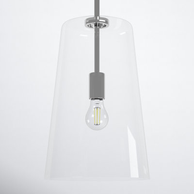 Selena Single Light Glass Dimmable Pendant
