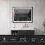 Ahmarria Flat Lighted Wall Mirror-503049048