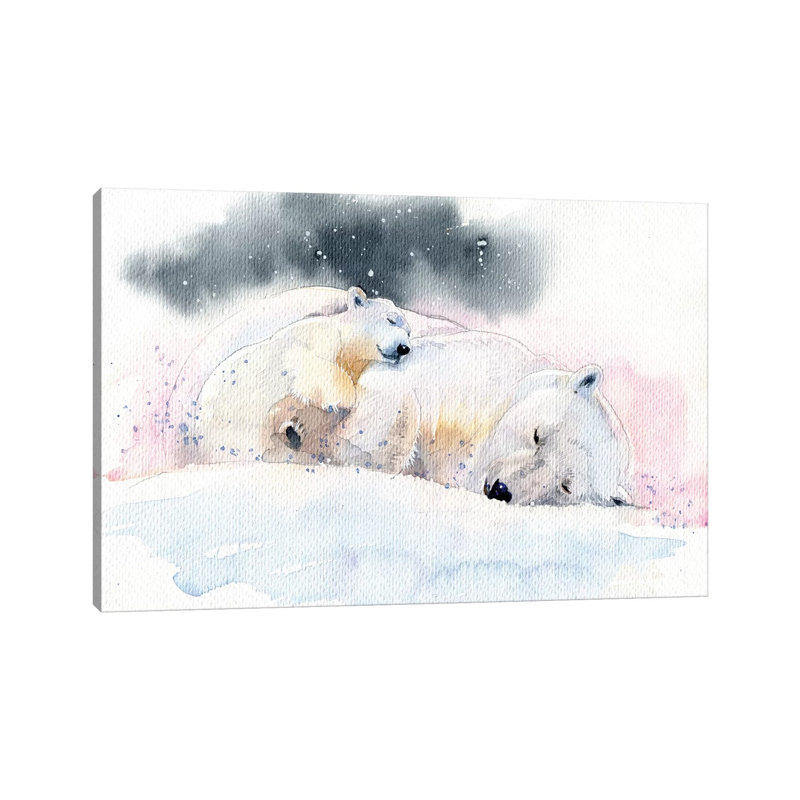 Sleeping Bears by Marina Ignatova - Wrapped Canvas Print, 20.32 cm H x 30.48 cm W