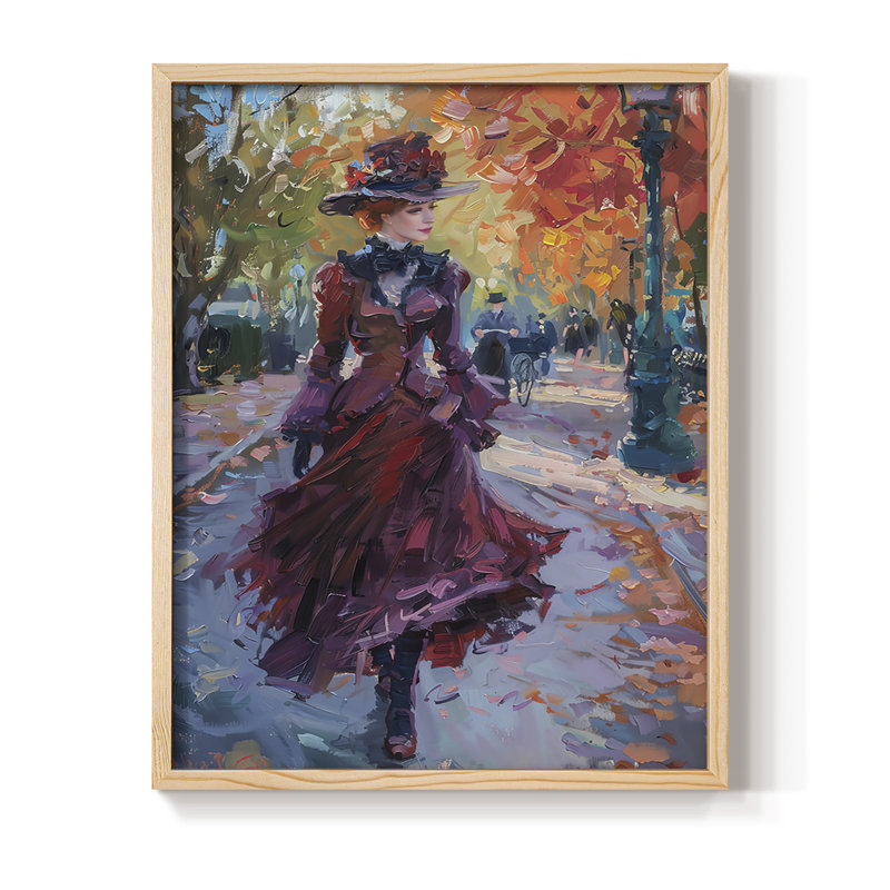 Série encadrée WOMEN DCxxxiv - bois massif, Naturel, H 11 po x l 9 po