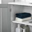 Armoire moderne sous le lavabo avec 2 portes, armoire de salle de bain piédestal sous le lavabo, meuble-lavabo avec tablettes réglables-64433617