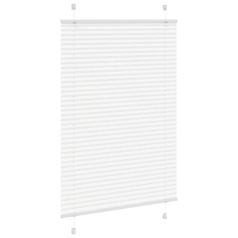 Room Darkening Pleated Shade, 95cmW x 150cmL, White