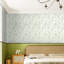 Self Adhesive Wallpaper, Floral Contact Paper, Beige Green Flower Bird Pattern, Waterproof Self Adhesive Vinyl Wallpaper, 44 CM x 10 M