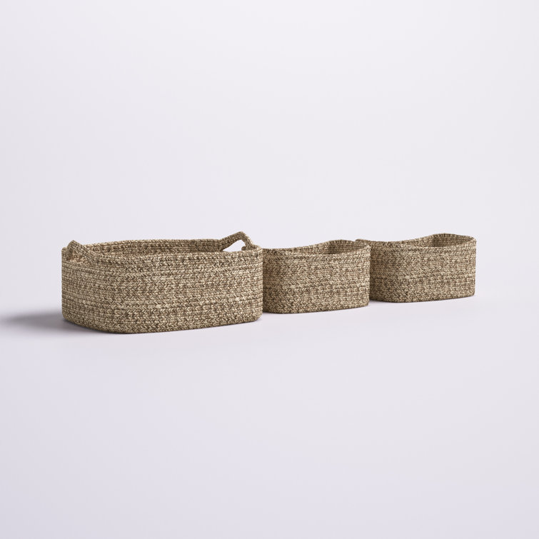 Nested Texture Baskets, Set of 3