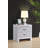 Modern 2 Drawer Nightstand With Chrome Handle