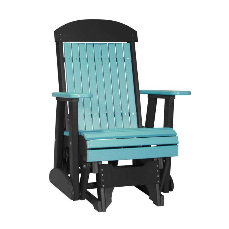 Fauteuil coulissant classique Bosom, Bleu Aruba / noir