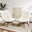 Outdoor Wicker Swivel Chair with Cushions